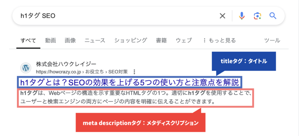 メタディスクリプション（meta description）とは？